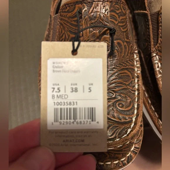 Ariat Women’s Brown Leather Loafers - Picture 5 of 8